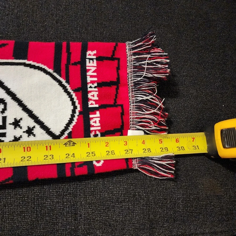 Audi MLS Scarf 2018 Cup Playoffs Continental Partner Sponsor‎ Red Black 56